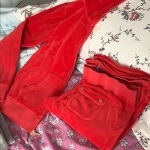 Juicy Couture Bright Red Tracksuit